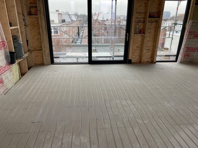 Vloerverwarming droogbouw
